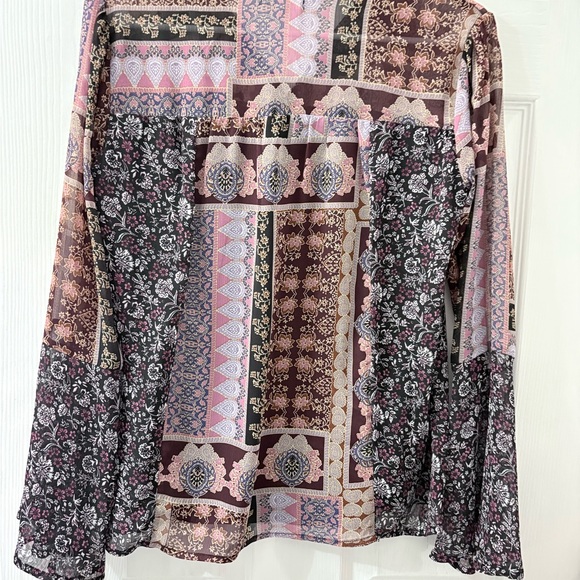 Maurices Patchwork Blouse - Multicolor - Picture 5 of 5